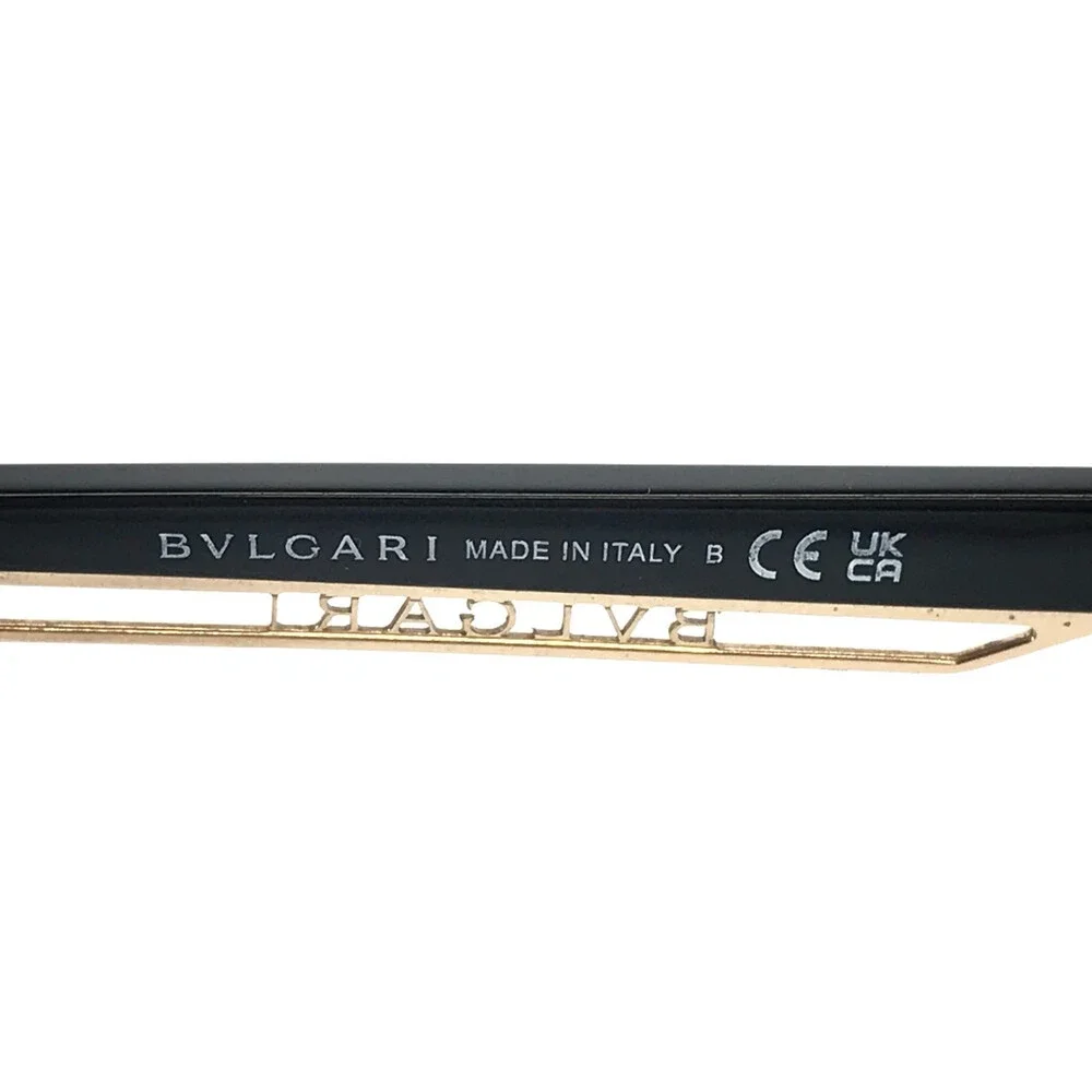 Bvglari Eyeglasses Frames 4219 501 Black Gold Cat Eye Full Rim 53-16-145